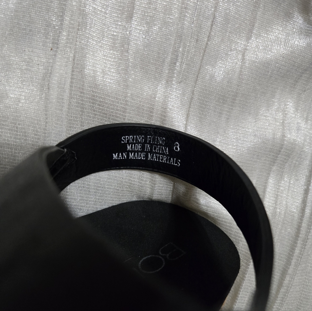 Black Wedge Sandals By Corky Size 8 EUC! Worn Once!! - Picture 7 of 7